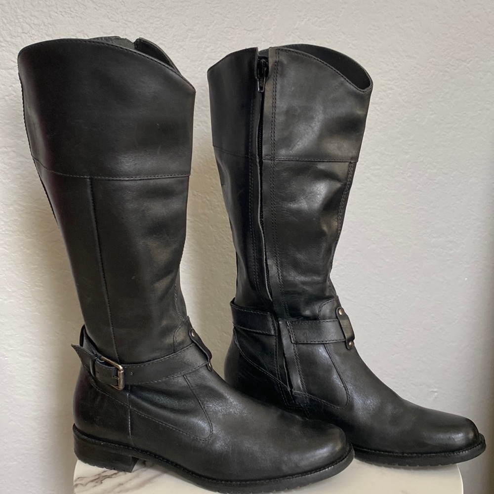 L.L. Bean Black Leather Boots 7.5
